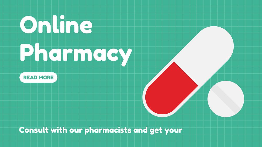 Online pharmacy blog banner template, | Free PSD Template - rawpixel