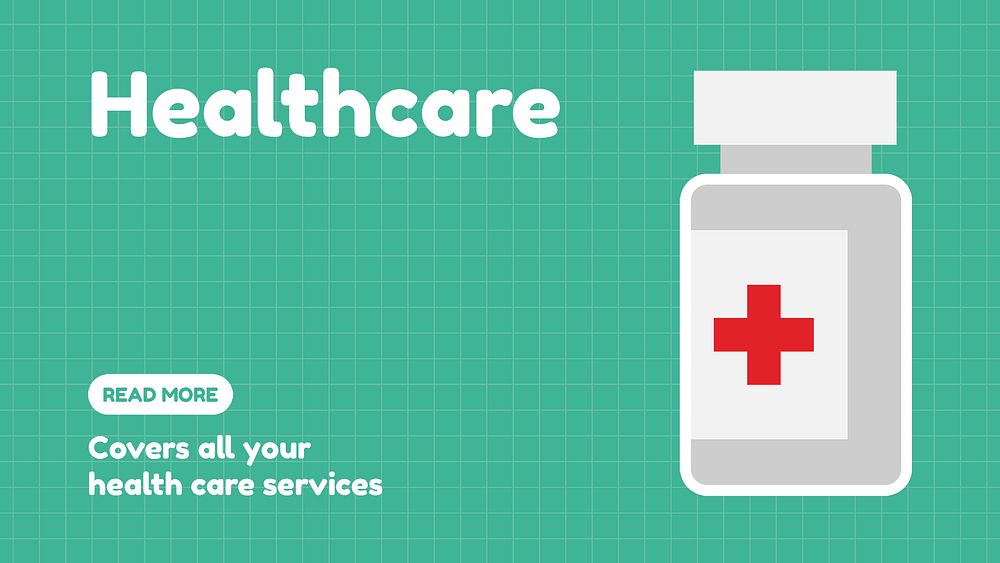 Medical insurance blog banner template, healthcare & hospital design psd