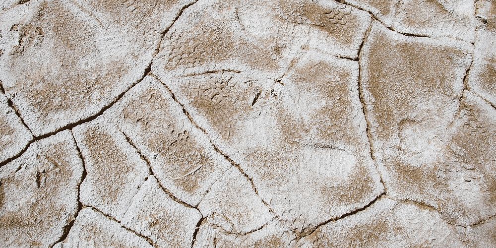 Cracked ground texture, Facebook cover design for social media