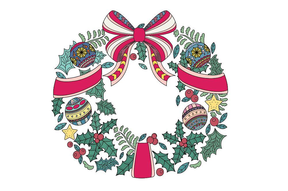 Decorative wreath vector