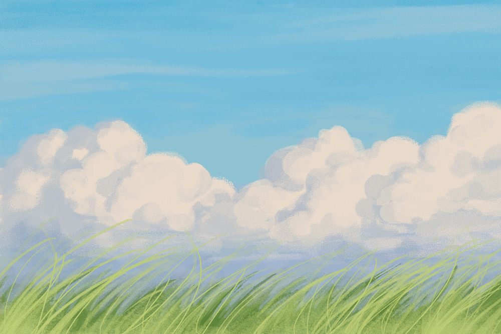 Minimal nature background, aesthetic cloud design