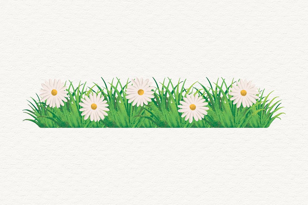 Grass clipart, aesthetic nature design psd