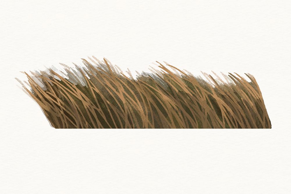 Nature sticker, minimal wheat field design vector