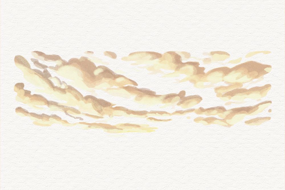 Cloud illustration, aesthetic nature design