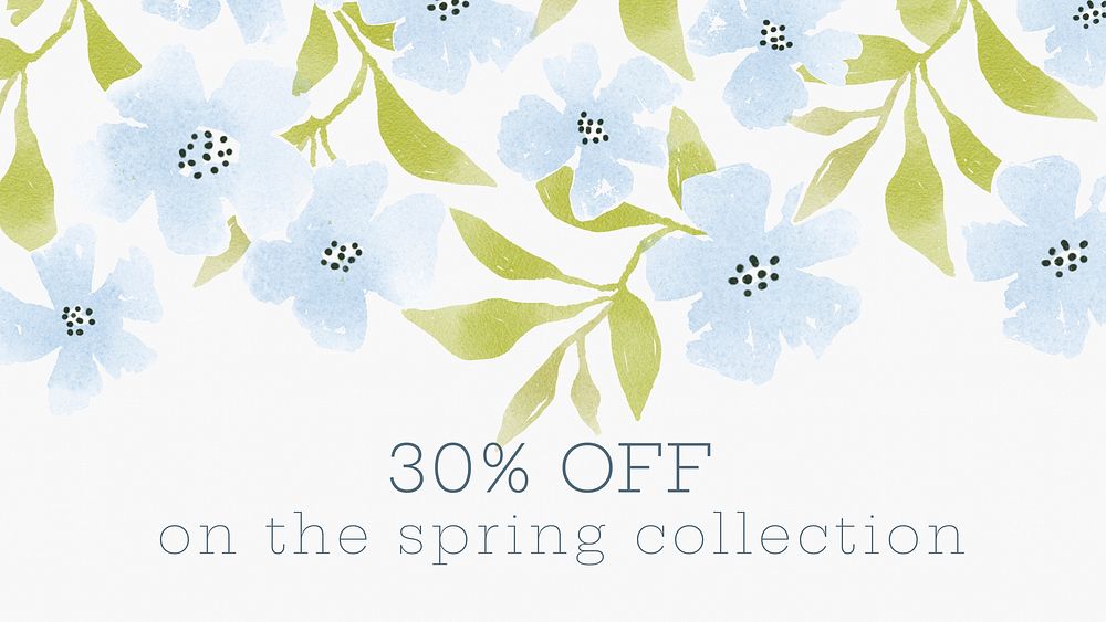 30% off, spring sale design
