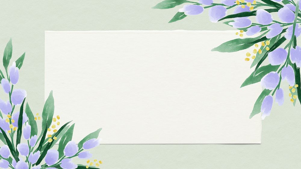 Summer flower frame desktop wallpaper, aesthetic copy space psd