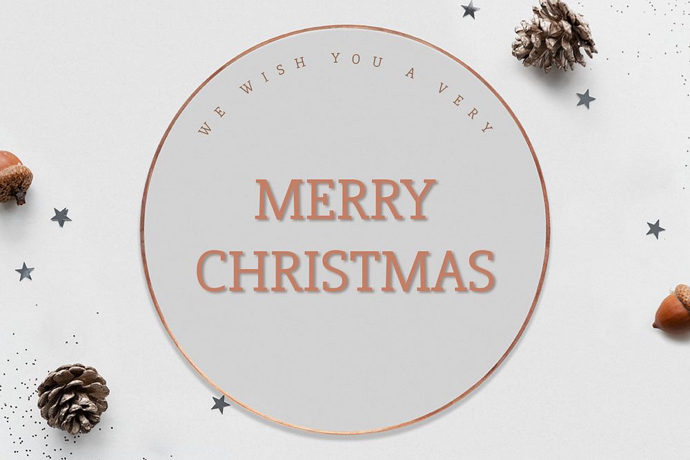 Merry Christmas banner template vector