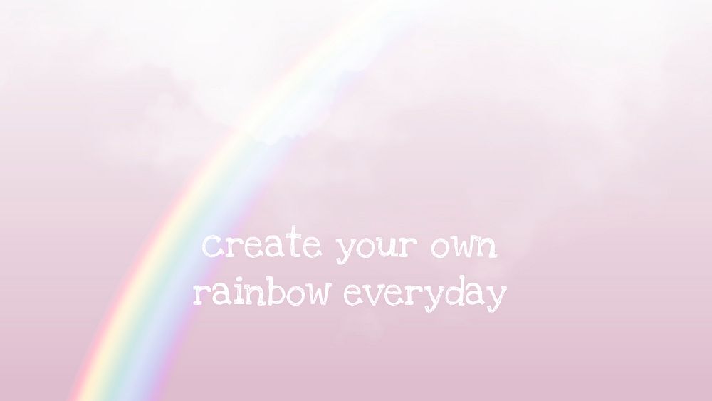 Rainbow psd sky template for blog banner
