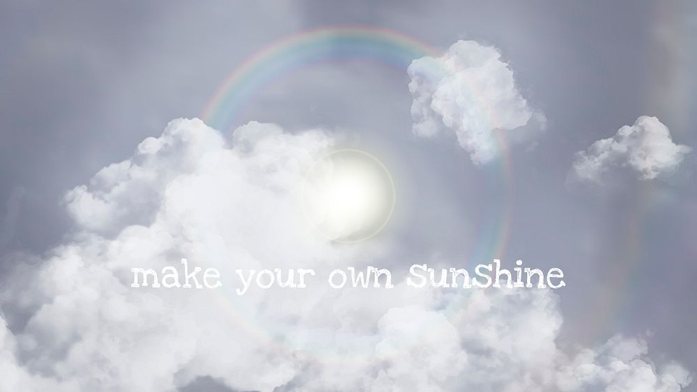 Sun halo psd sky template for blog banner