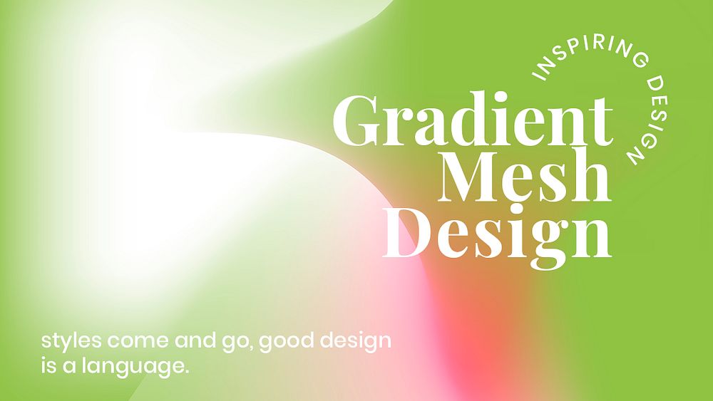 Colorful mesh gradient template psd for blog banner