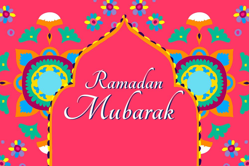 Ramadan Mubarak banner template psd