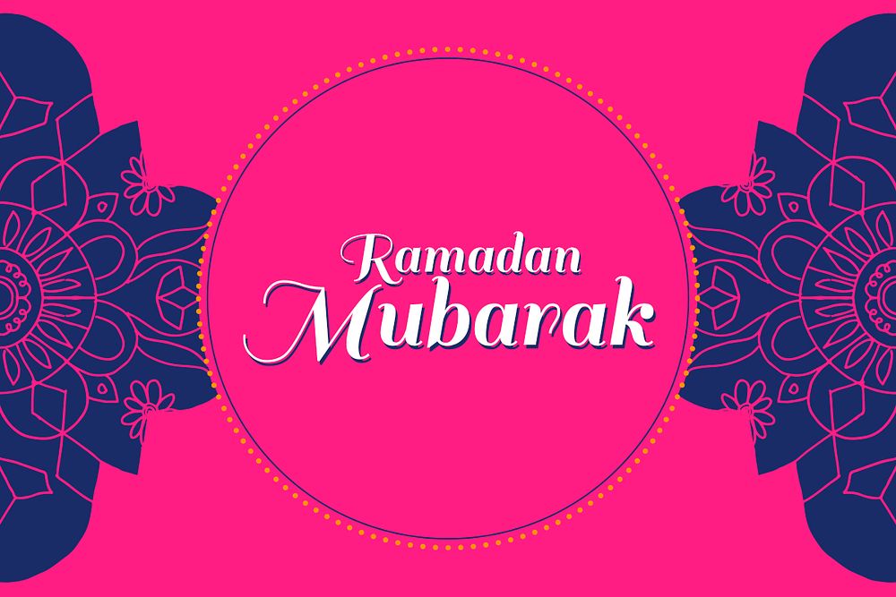 Ramadan Mubarak banner template psd