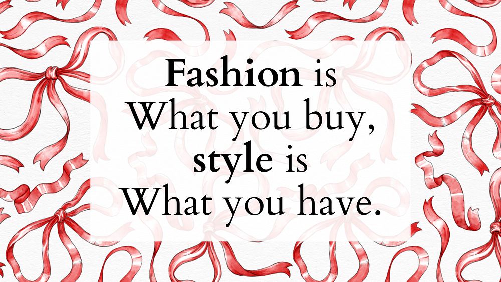 Fashion quote template vector for blog banner