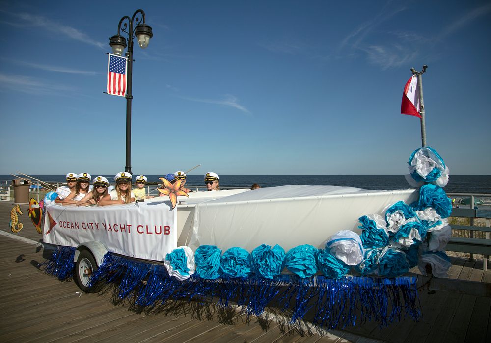The 108th Annual Ocean City Baby Parade along the boardwalk in Ocean City, New Jersey.