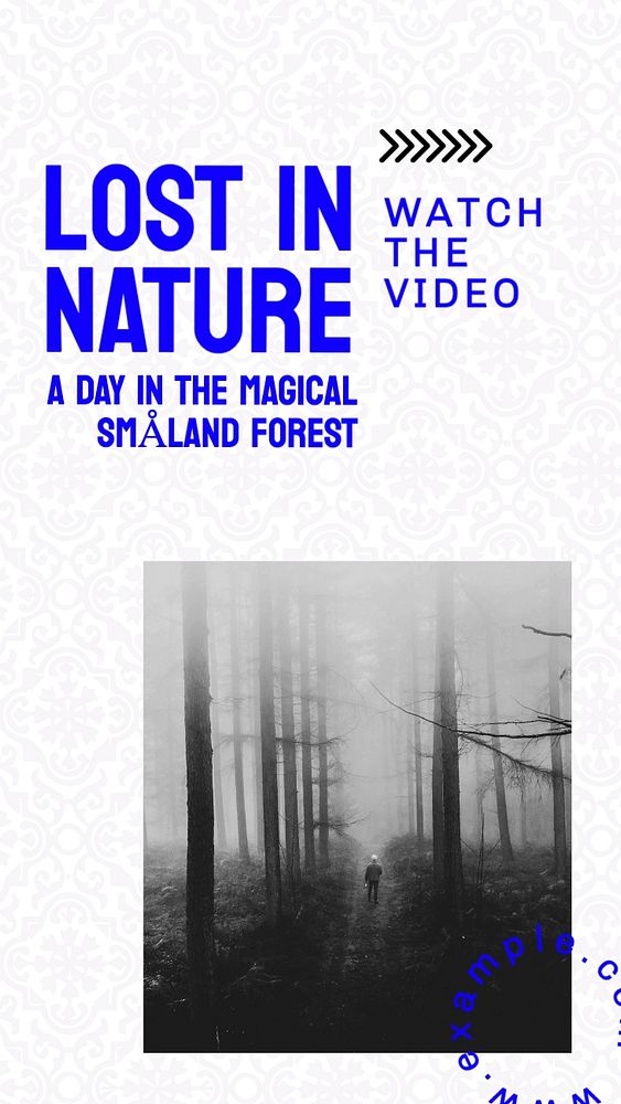 Nature vlog Instagram story, editable social media design