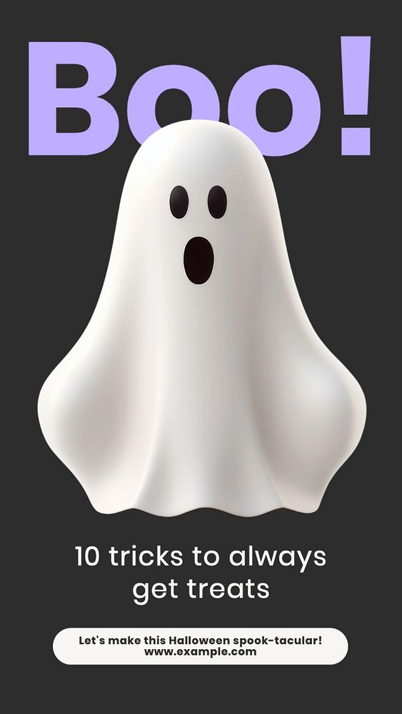 Halloween tricks Instagram story template, editable text