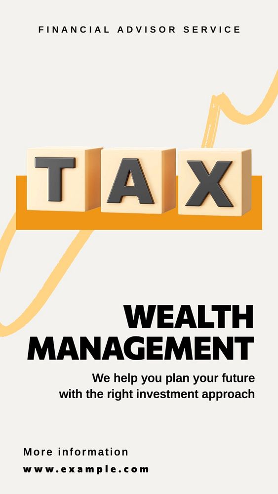 Wealth management social story template, editable Instagram design