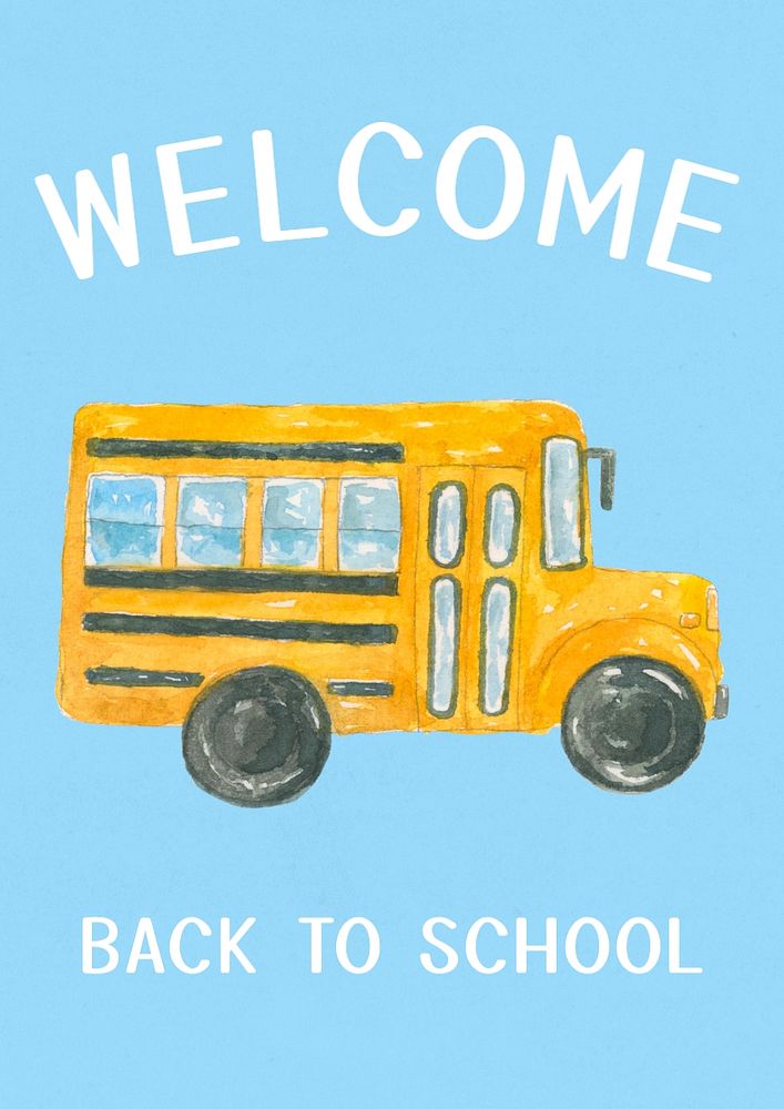 Back to school poster template, editable text and design