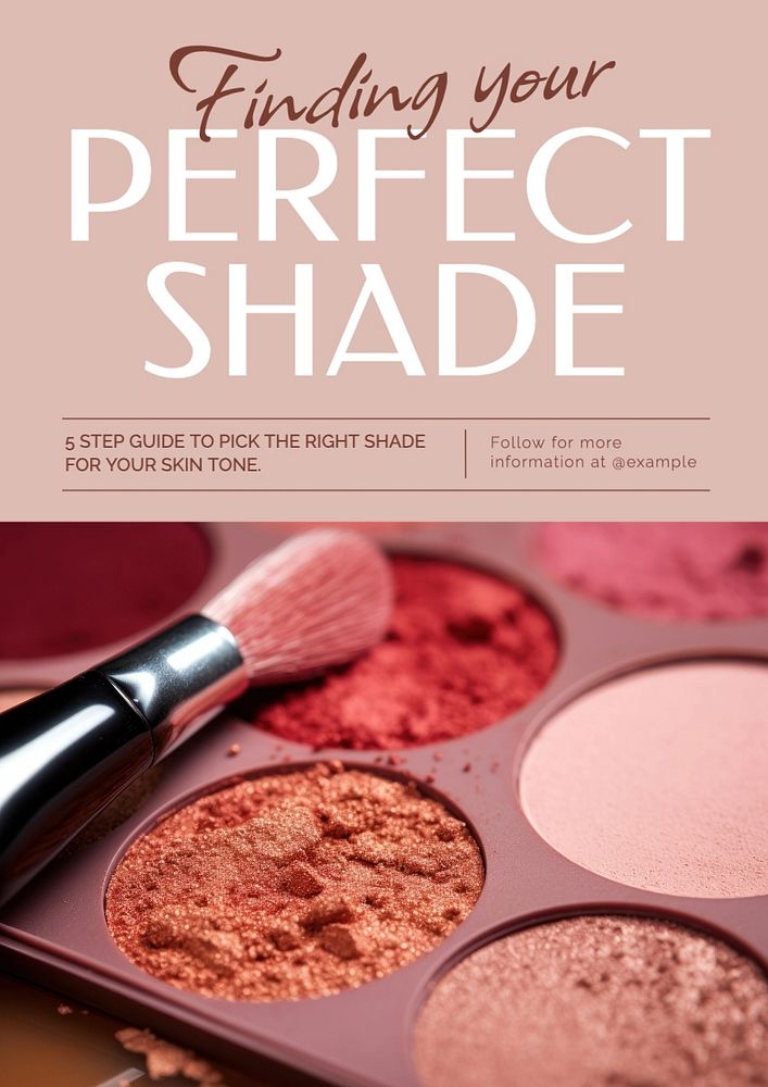 Find your shade poster template, editable text and design
