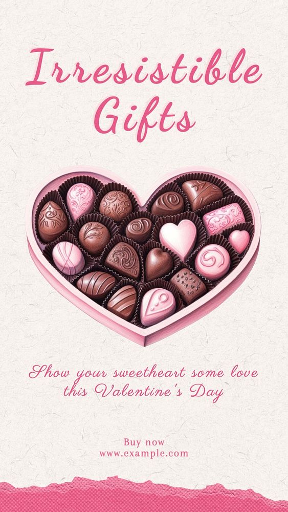 Irresistible gifts Instagram story template, editable text