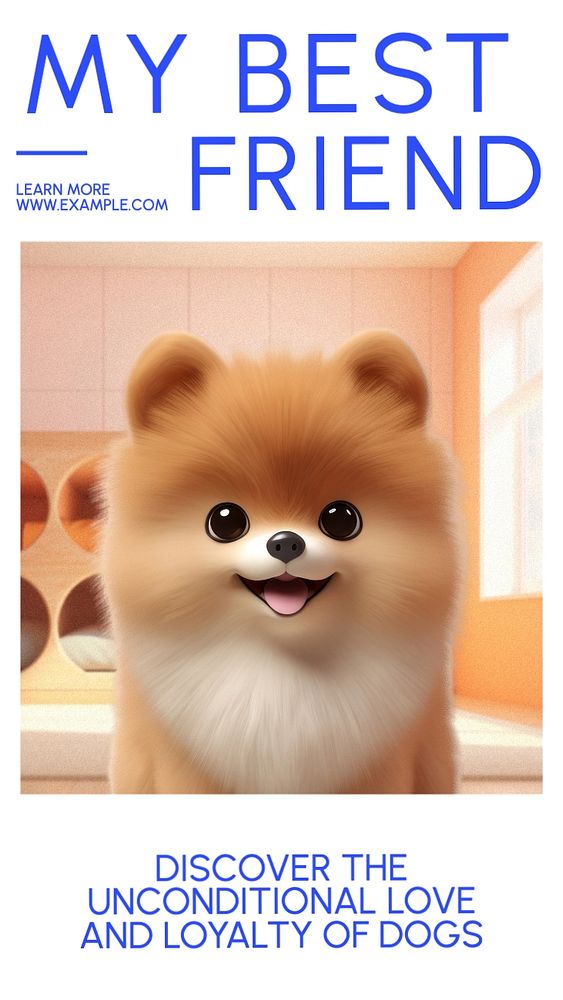 Dogs Instagram story template, Facebook story