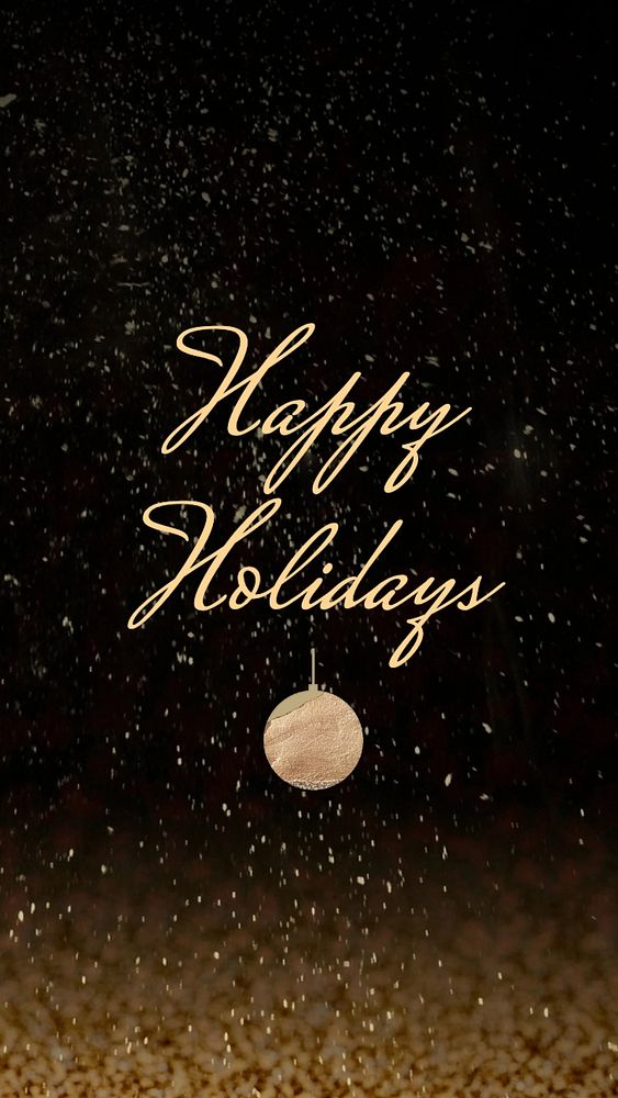 Happy holidays Instagram story template, editable text