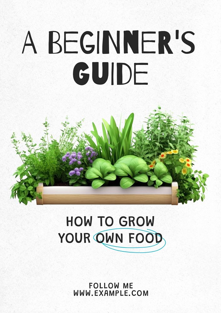 Beginner's guide poster template