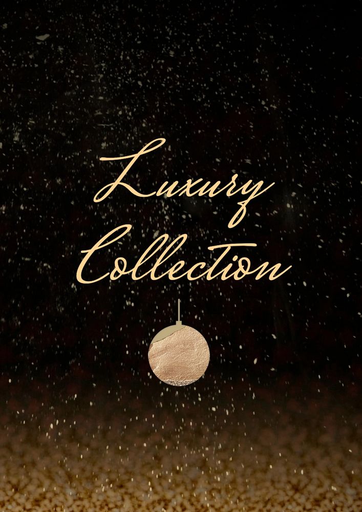 Luxury collection poster template, editable text and design