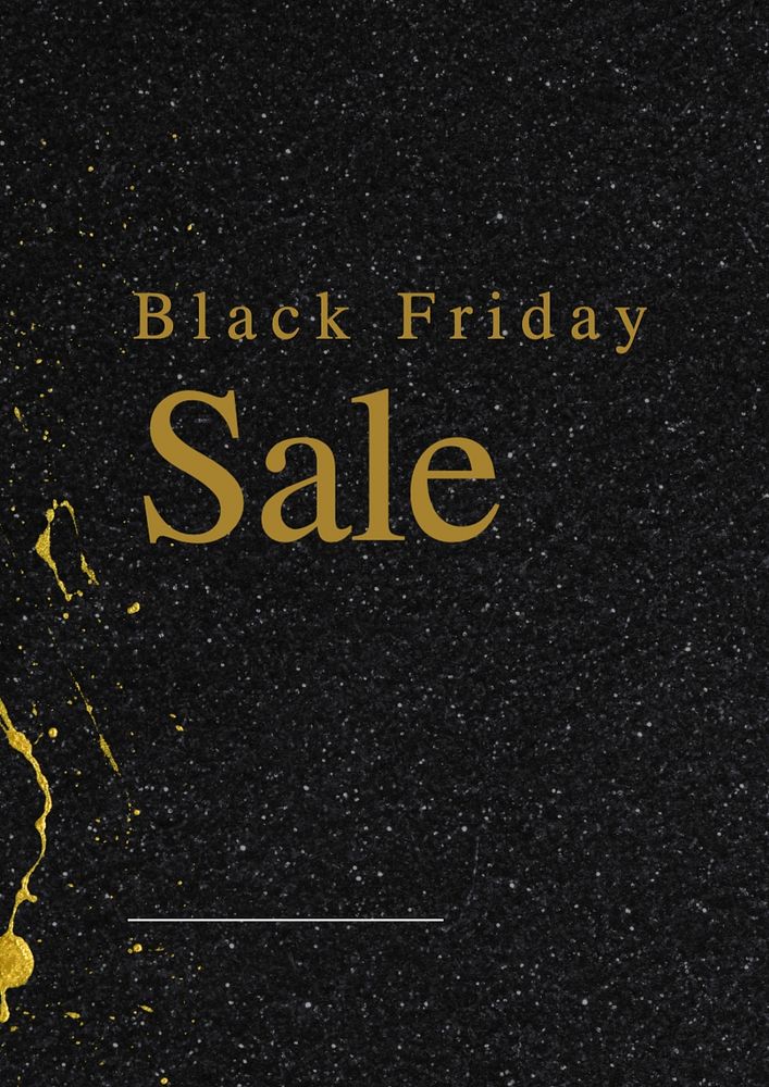 Black Friday poster template, editable text and design