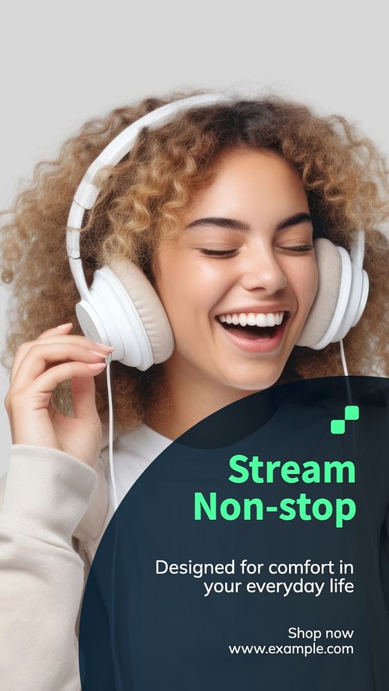 Stream non-stop Instagram story template, editable social media design