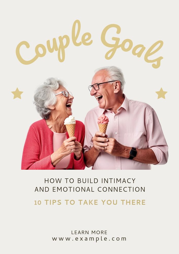 Couple goals editable poster template