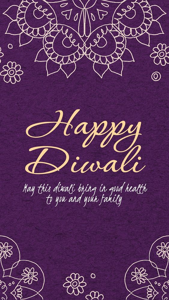 Happy diwali Instagram story template, editable social media design