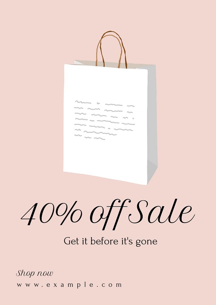 Sale editable poster template