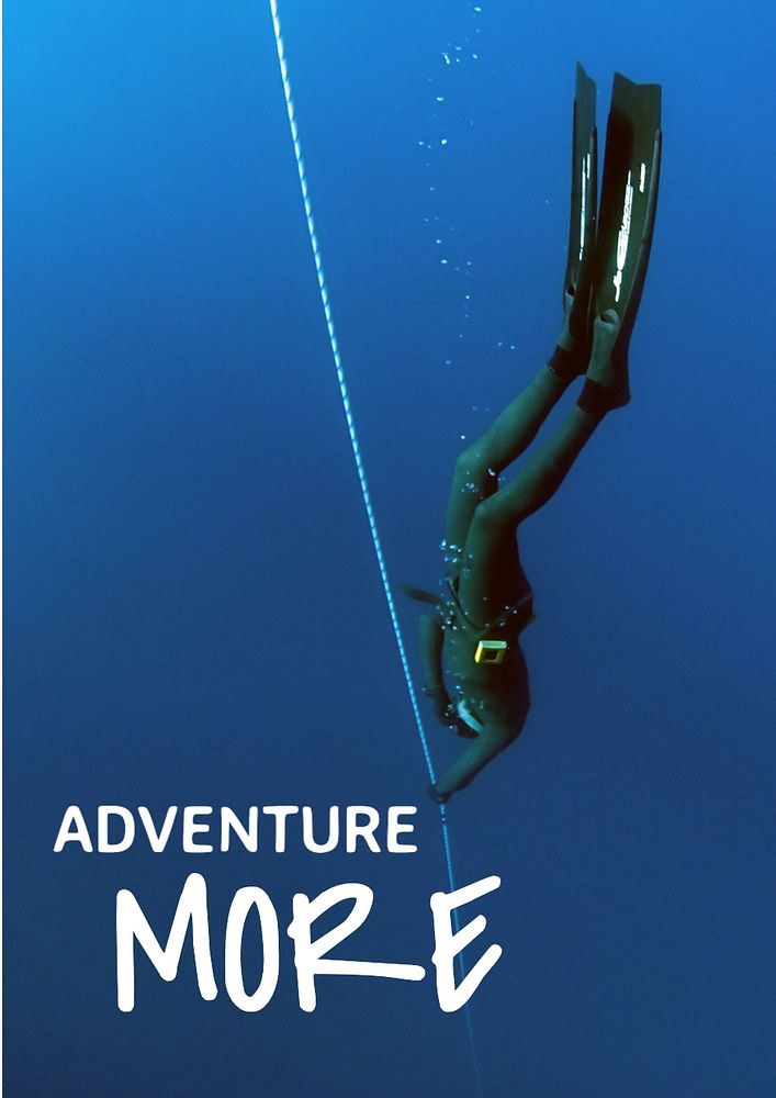 Adventure more editable poster template