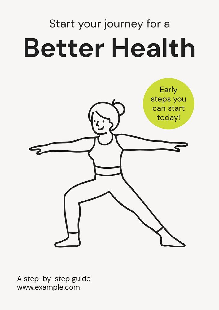 Better health editable poster template