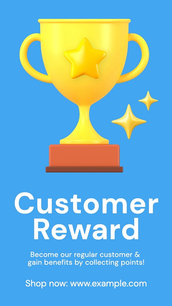 Customer reward Instagram story template, editable social media design