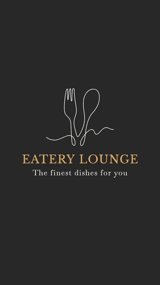 Eatery lounge Facebook story template, editable design