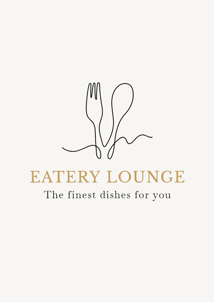 Eatery lounge poster template, editable text and design