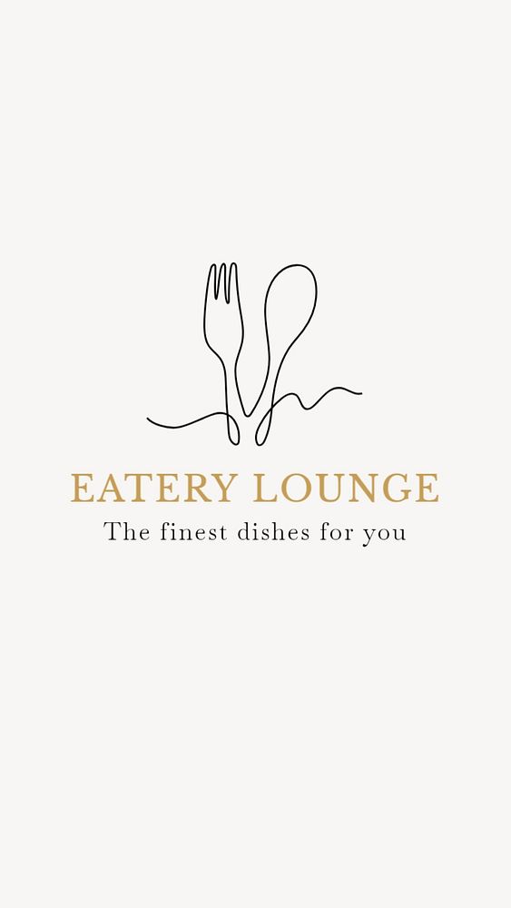 Eatery lounge Facebook story template, editable design