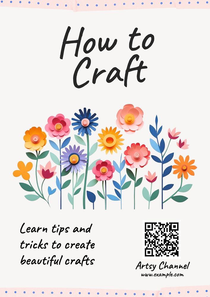 How to craft poster template, editable text and design