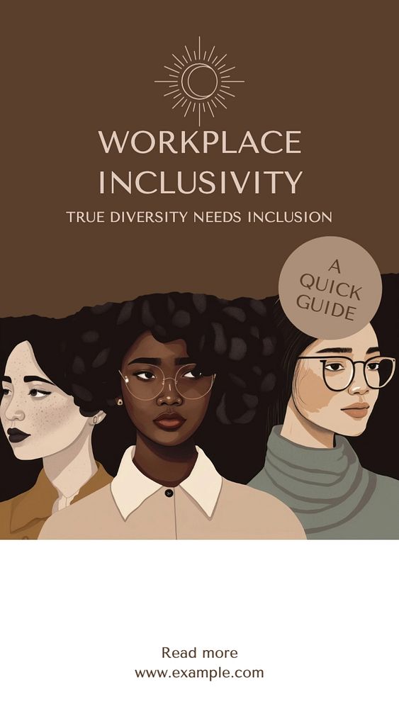 Workplace inclusivity Instagram story template, editable text