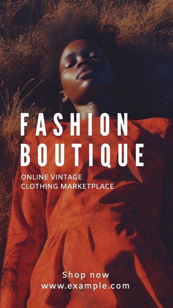 Fashion boutique Instagram story template