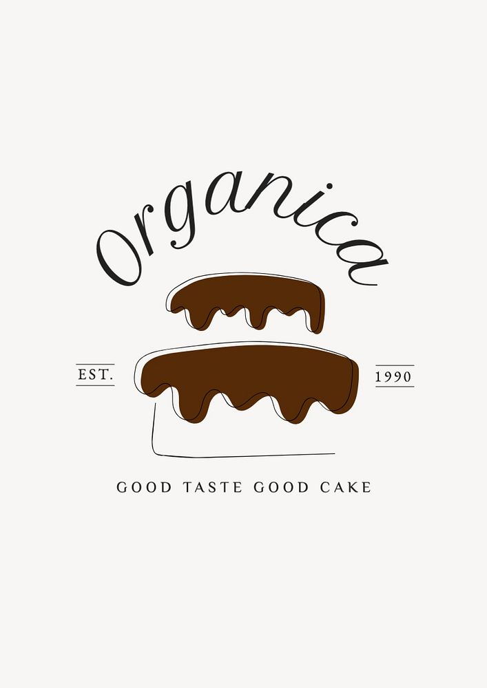 Bakery logo template, editable business branding text and design