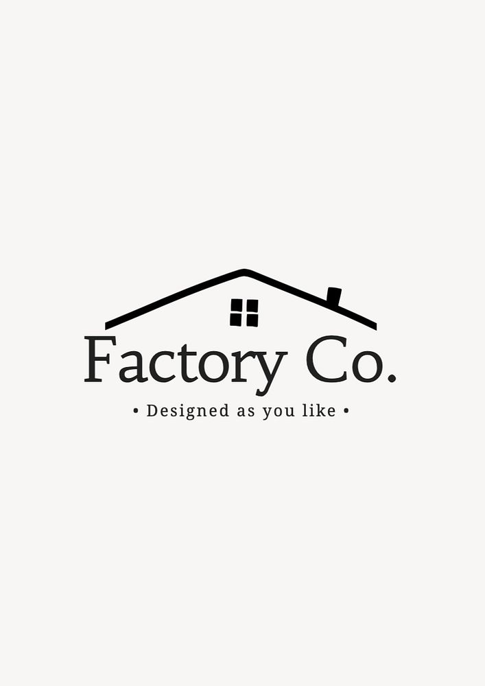 Architecture logo template, editable business branding text and design