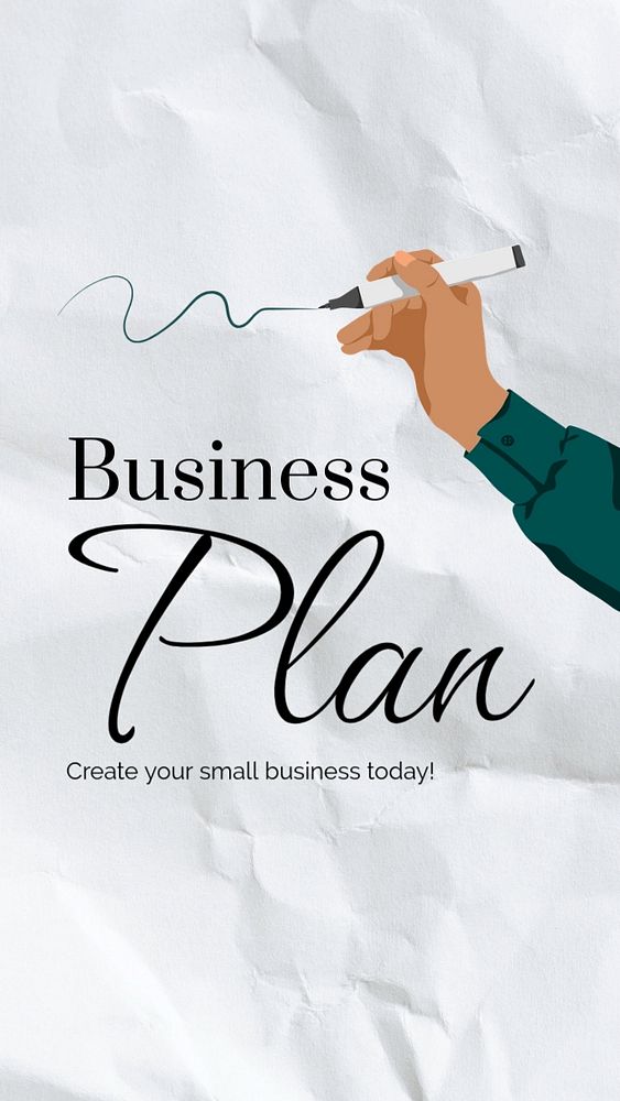 Business plan Instagram story template, editable design