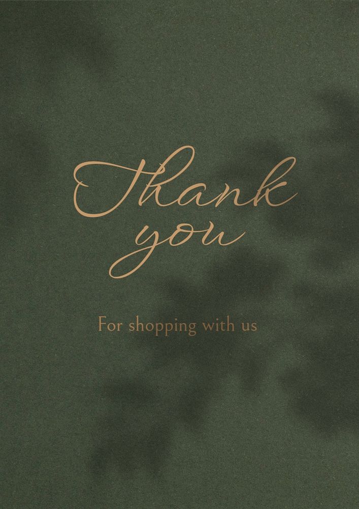 Thank you poster template, editable design