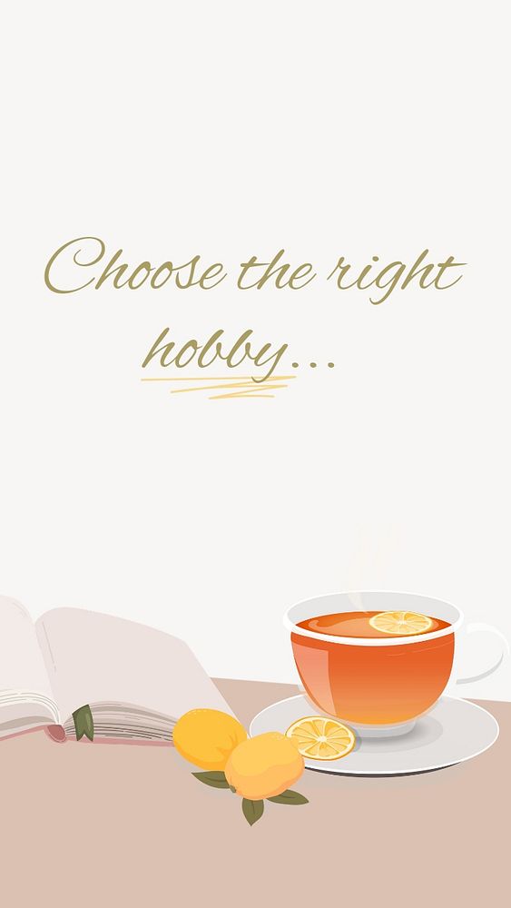 Reading hobby Instagram story template, editable design