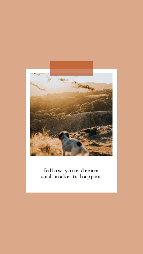 Quote instagram story template, autumn aesthetic