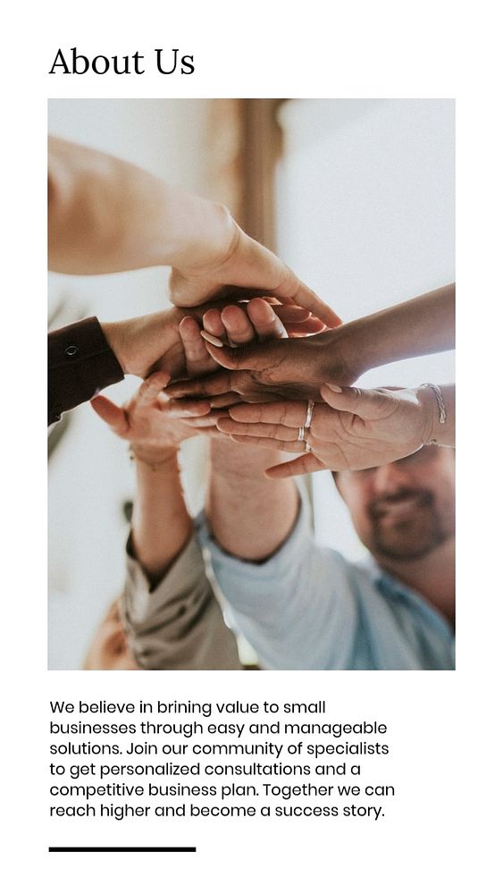 Professional business Instagram story template
