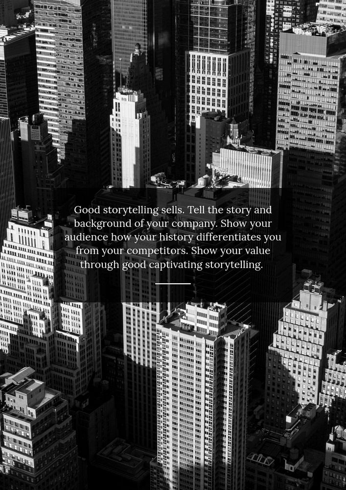 Office buildings poster editable template, modern business